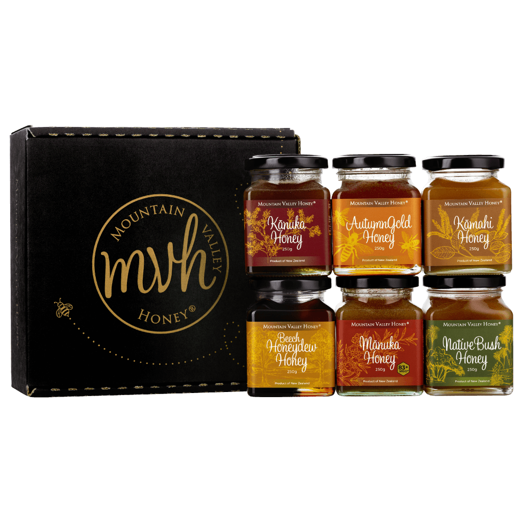 Six Honey Gift Box || Raw, Native New Zealand Honey Gifts