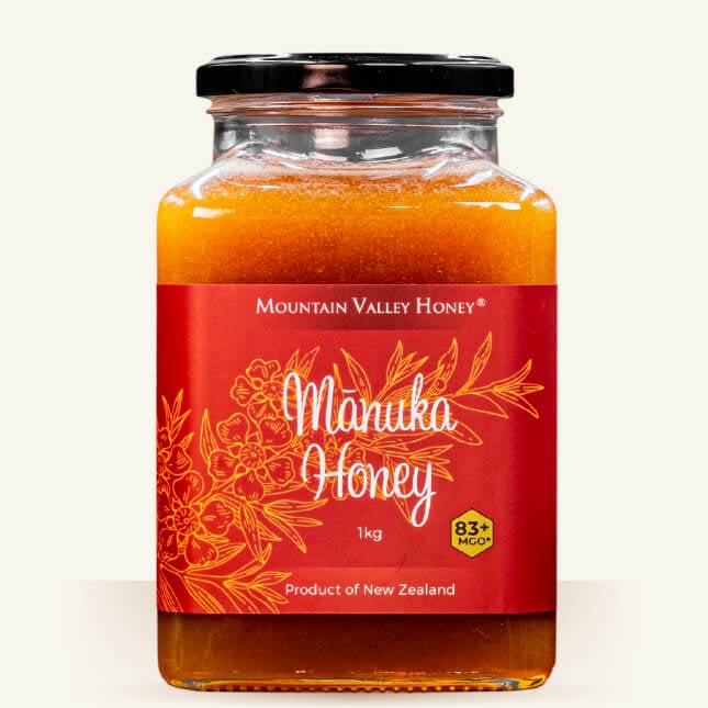 Raw NZ Manuka Honey MGO 83+ or UMF 5+ 1kg Glass Jar